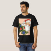 Vintage kerstkerstkerstkerstkerstbedekking met Orn T-shirt (Voorkant volledig)