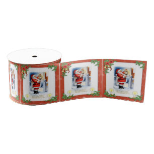 Vintage kerstkerstkerstkerstkerstfeestdag grosgrain lint