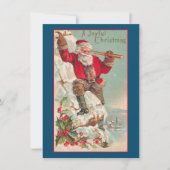 Vintage kerstkerstkerstkerstkerstkaart feestdagenkaart (Voorkant)