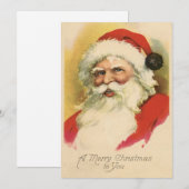 Vintage kerstkerstkerstkerstkerstkaart feestdagenkaart (Voorkant / Achterkant)