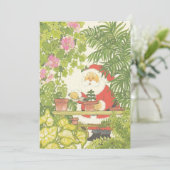 Vintage kerstkerstkerstkerstkerstkerstgardening feestdagenkaart (Staand voorkant)