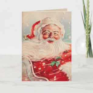 Vintage kerstkerstkerstkerstkerstkerstkerstKaart Feestdagen Kaart