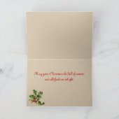 Vintage kerstkerstkerstkerstkerstkerstkerstKaart Feestdagen Kaart (Binnen)