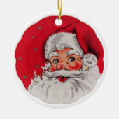 Vintage kerstkerstkerstkerstkerstkerstkerstkerskas keramisch ornament (Voorkant)