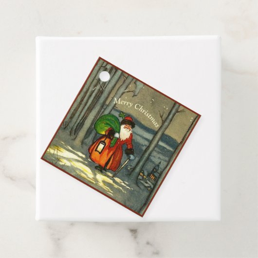 Vintage kerstkerstkerstkerstkerstkerstkerstkerstke bedankjes labels (In situ)