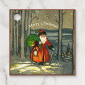 Vintage kerstkerstkerstkerstkerstkerstkerstkerstke bedankjes labels (Voorkant)