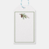 Vintage kerstkerstkerstkerstkerstkerstkerstkerstke cadeaulabel (Achterkant)