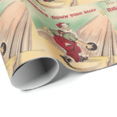 Vintage Kerstkerstkerstkerstkerstkerstkerstkerstke Cadeaupapier (Rol Hoek)