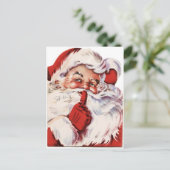 Vintage kerstkerstkerstkerstkerstkerstkerstkerstke feestdagenkaart (Staand voorkant)