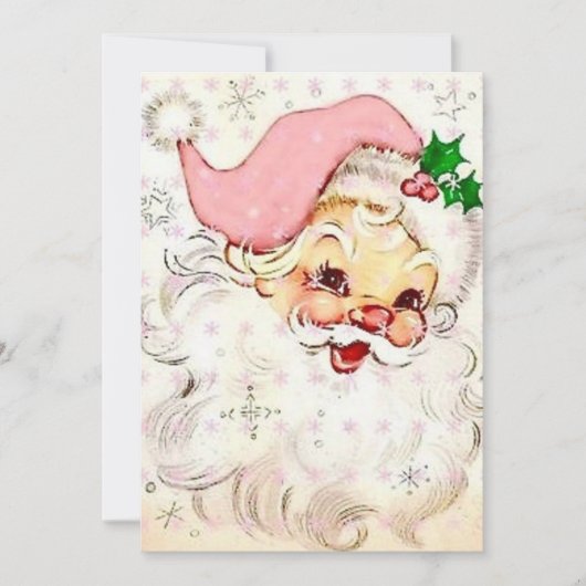 Vintage kerstkerstkerstkerstkerstkerstkerstkerstke feestdagenkaart (Voorkant)