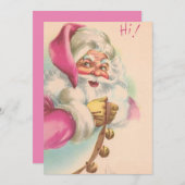 Vintage kerstkerstkerstkerstkerstkerstkerstkerstke feestdagenkaart (Voorkant / Achterkant)