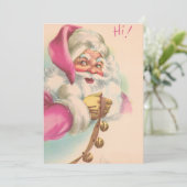 Vintage kerstkerstkerstkerstkerstkerstkerstkerstke feestdagenkaart (Staand voorkant)