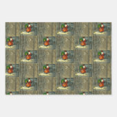 Vintage kerstkerstkerstkerstkerstkerstkerstkerstke inpakpapier vel (Voorkant 2)