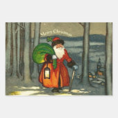 Vintage kerstkerstkerstkerstkerstkerstkerstkerstke inpakpapier vel (Voorkant)