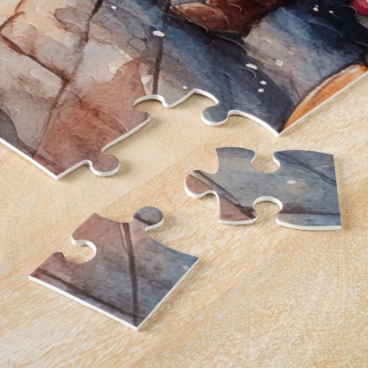 Vintage kerstkerstkerstkerstkerstkerstkerstkerstke legpuzzel (Zijkant)