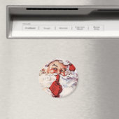 Vintage kerstkerstkerstkerstkerstkerstkerstkerstke magneet (Insitu (Vaatwasser))