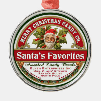 Vintage kerstkerstkerstkerstkerstkerstkerstkerstke metalen ornament