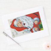 Vintage kerstkerstkerstkerstkerstkerstkerstkerstke rechthoekige sticker (Envelop)