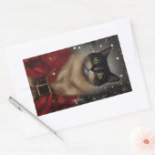 Vintage kerstkerstkerstkerstkerstkerstkerstkledike rechthoekige sticker (Envelop)