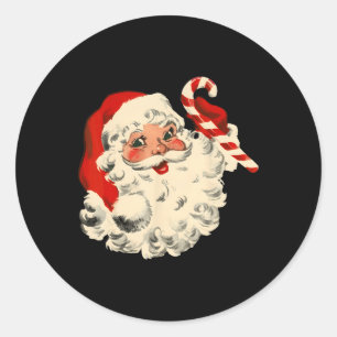 Vintage kerstkerstkerstkerstkerstkerstkerstman Fac Ronde Sticker