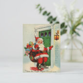 Vintage Kerstkerstkerstkerstkerstkerstkerstrelinge Feestdagenkaart (Staand voorkant)