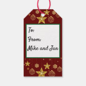 Vintage Kerstkerstkerstkerstkerstkerstman Holly Pi Cadeaulabel (Achterkant)