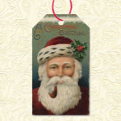 Vintage Kerstkerstkerstkerstkerstkerstman Holly Pi Cadeaulabel