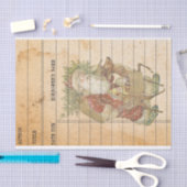 Vintage kerstkerstkerstkerstkerstkerstman rendierb tissuepapier (Craft)