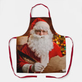 Vintage kerstkerstkerstkerstkerstman Jolly St. Nic Schort (Voorkant)