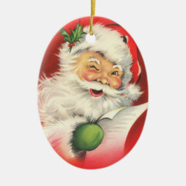 Vintage kerstkerstkerstkerstkerstman  keramisch ornament