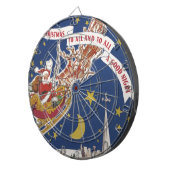 Vintage kerstkerstkerstkerstkerstman met vliegende dartbord (Voorkant Rechts)