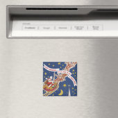 Vintage kerstkerstkerstkerstkerstman met vliegende magneet (Insitu (Vaatwasser))