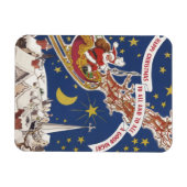 Vintage kerstkerstkerstkerstkerstman met vliegende magneet (Horizontaal)