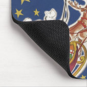 Vintage kerstkerstkerstkerstkerstman met vliegende muismat (Hoek)