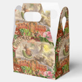 Vintage kerstkerstkerstkerstkerstman Slaapes Bedankdoosjes (Geopend)