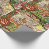 Vintage kerstkerstkerstkerstkerstman Slaapes Cadeaupapier (Hoek)