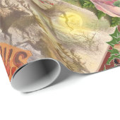 Vintage kerstkerstkerstkerstkerstman Slaapes Cadeaupapier (Rol Hoek)