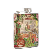 Vintage kerstkerstkerstkerstkerstman Slaapes Heupfles (Rechts)