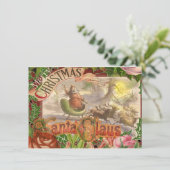 Vintage kerstkerstkerstkerstkerstman Slaapes Kaart (Staand voorkant)