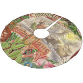 Vintage kerstkerstkerstkerstkerstman Slaapes Kerstboom Rok (Gekanteld)