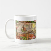 Vintage kerstkerstkerstkerstkerstman Slaapes Koffiemok (Links)