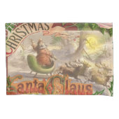 Vintage kerstkerstkerstkerstkerstman Slaapes Kussensloop (Voorkant)