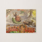 Vintage kerstkerstkerstkerstkerstman Slaapes Legpuzzel (Horizontaal)