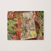 Vintage kerstkerstkerstkerstkerstman Slaapes Legpuzzel (Horizontaal)