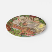 Vintage kerstkerstkerstkerstkerstman Slaapes Papieren Bordje (Gekanteld)