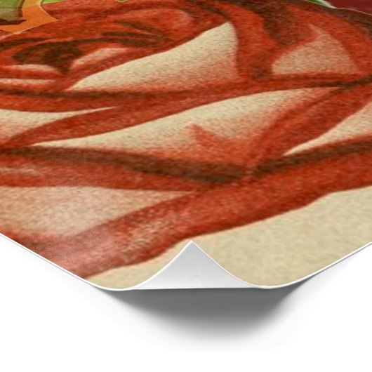 Vintage kerstkerstkerstkerstkerstman Slaapes Poster (Hoek)