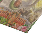 Vintage kerstkerstkerstkerstkerstman Slaapes Snijplank (Hoek)