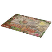 Vintage kerstkerstkerstkerstkerstman Slaapes Snijplank (Hoek)