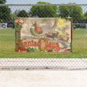 Vintage kerstkerstkerstkerstkerstman Slaapes Spandoek (Insitu)