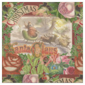 Vintage kerstkerstkerstkerstkerstman Slaapes Stof (Close Up)